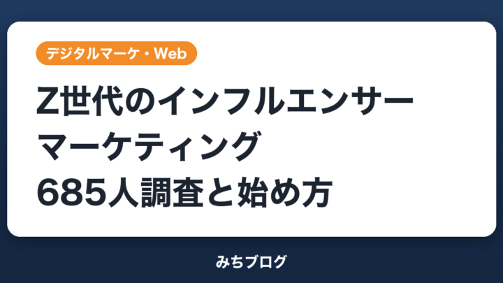 Z世代のインフルエンサーマーケティング｜685人調査と始め方5ステップ